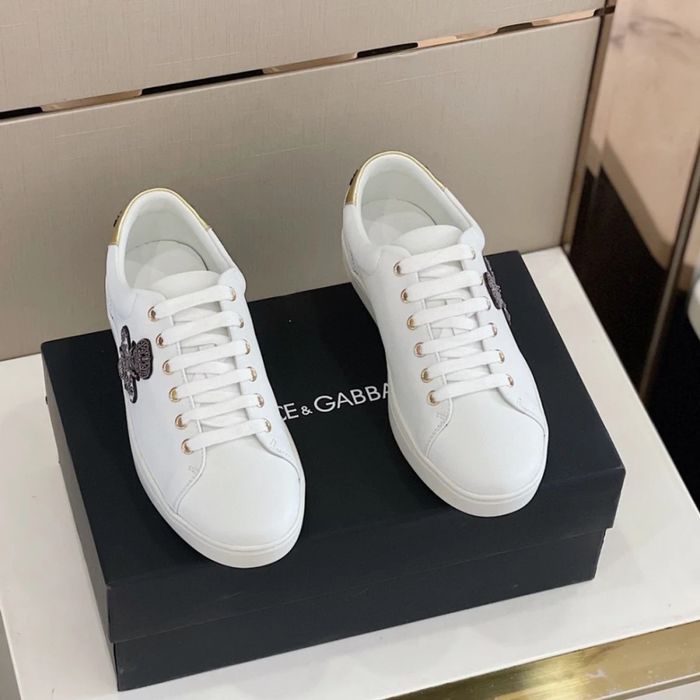 D&G Sneaker / White / Beige