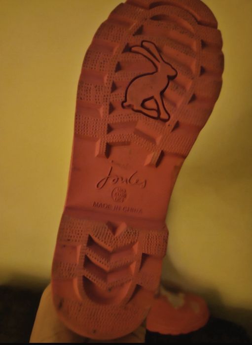 Cizme ploaie,cizme cauciuc roz Joules