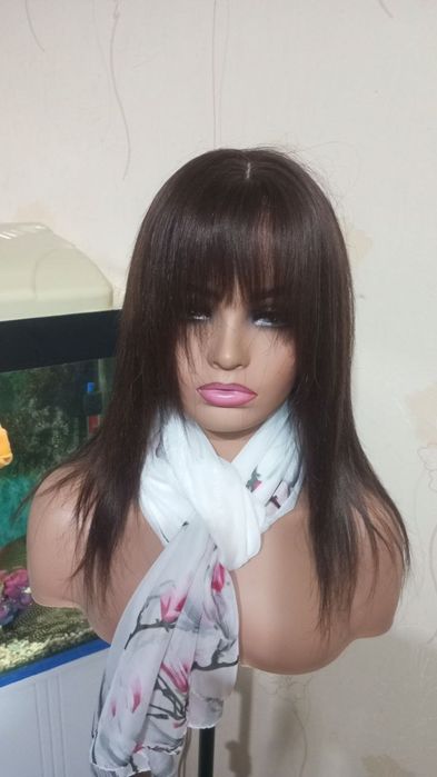 Натуральных парик имитация кожи головы