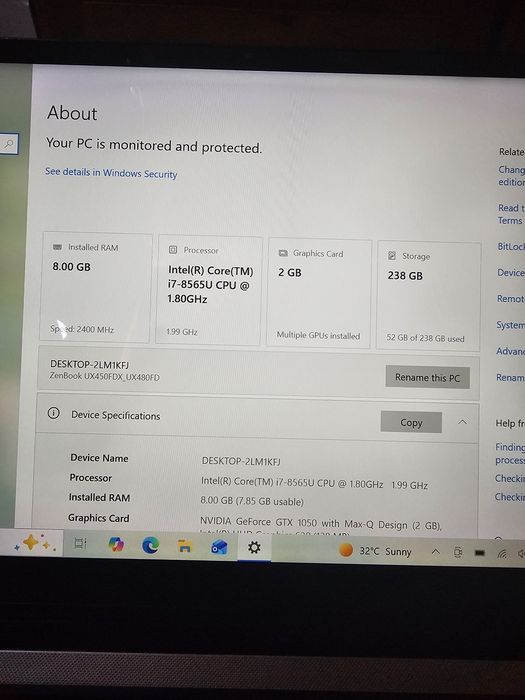 Asus  zenbook I7