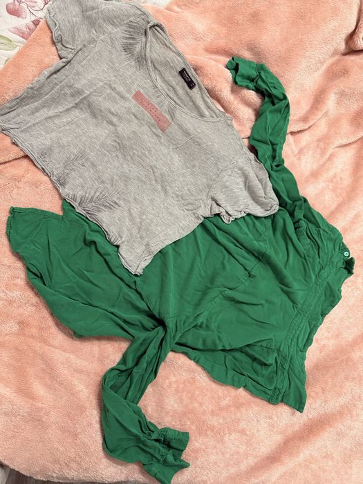 Подарявам crop top. Зелената риза е изпратена вече