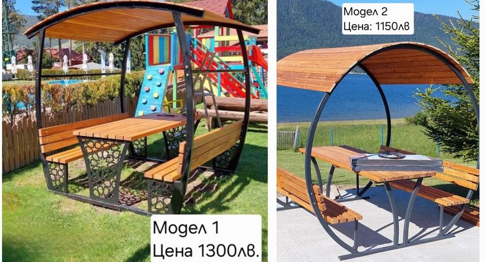 Дървени беседки - 2 модела