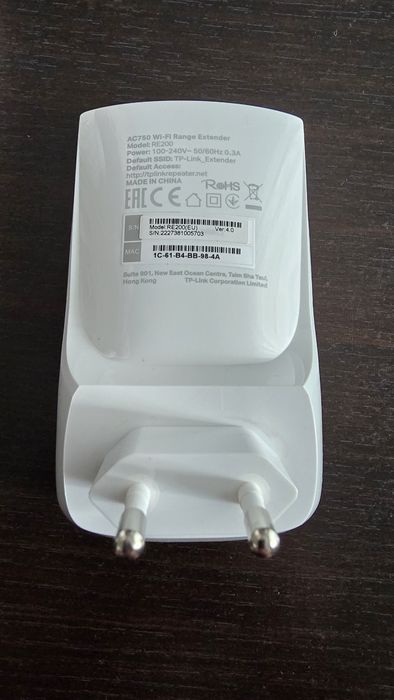 Extender TP LINK AC750 RE200