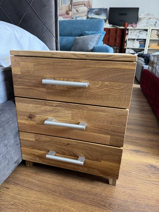 Noptiera lemn masiv de stejar