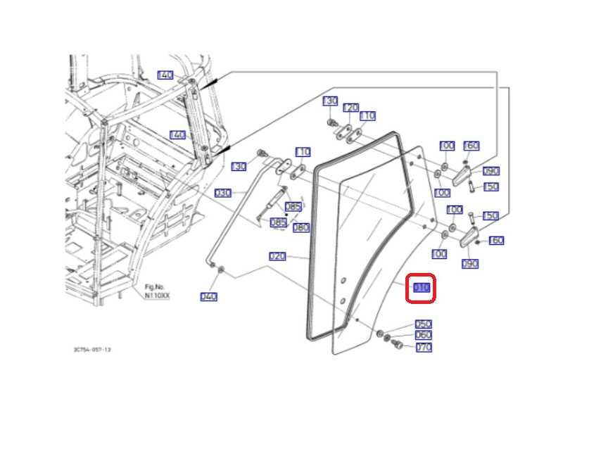 geam usa Kubota M4062 , M7060 , Kubota M8540, M9540