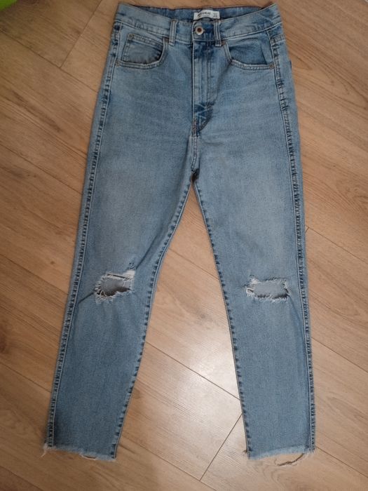 Дамски дънки широк/свободен модел PULL&BEAR