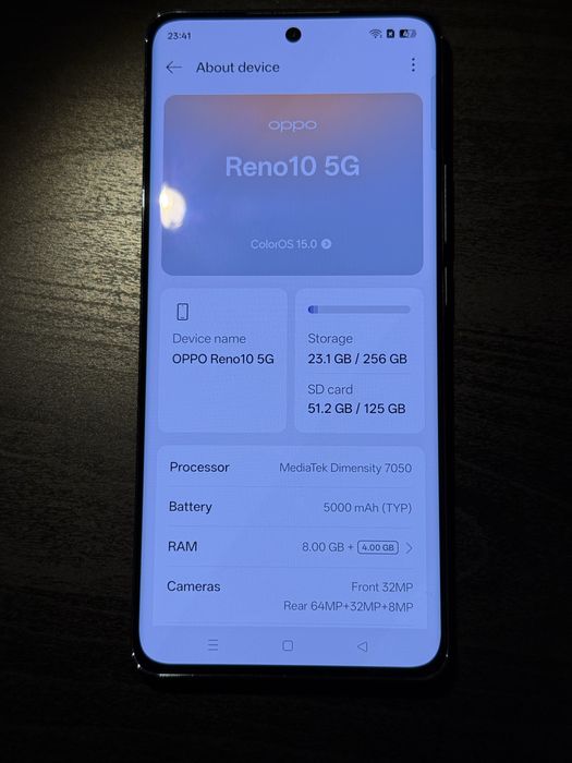 Oppo Reno10 5G Ice Blue
