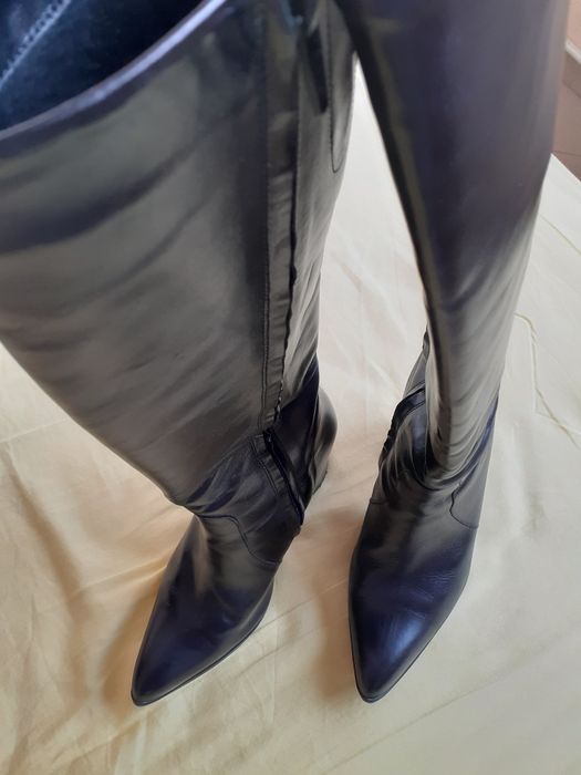 Дамски ботуши от естествена кожа