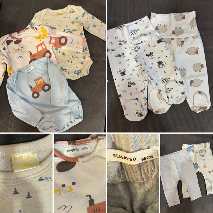 Чисто нови бебешки бодита, космонавти, пижамки, ромпъри, чорапки и др.