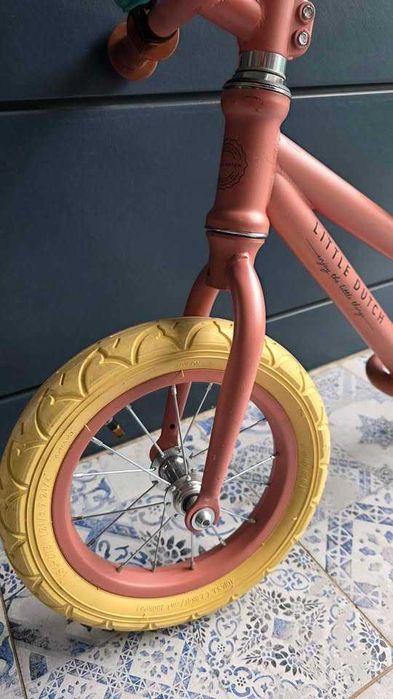 Bicicleta de echilibru Copii - Little Dutch - Roz pudra