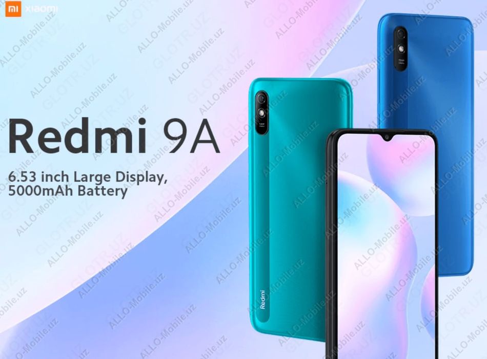 Redmi 9A 2 cim  va qoniniy imieka 64 xotira kamira 13 + 5  miigapeksil