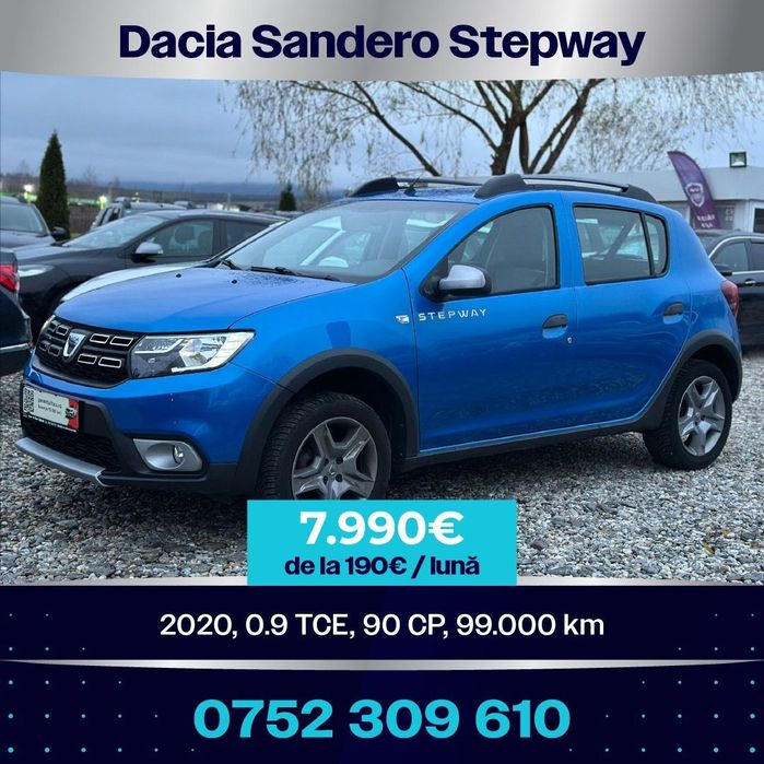 Dacia Sandero Stepway Dacia sandero stepway 0.9tce 2020 Garantie Rate