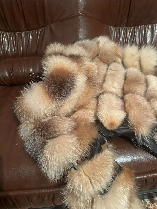 Яке от лисица - естествен косъм