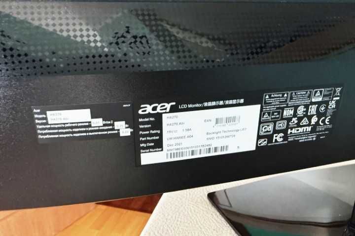 Монитор ACER HA270 27 " IPS