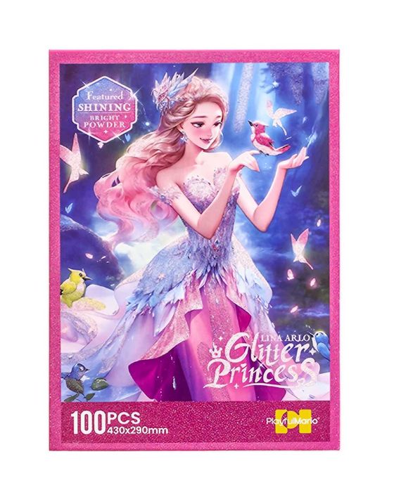 НОВО! Луксозни блестящи пъзели с брокат за момичета с Феи и принцеси