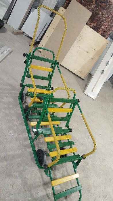 Продам двойные санки с колёсами