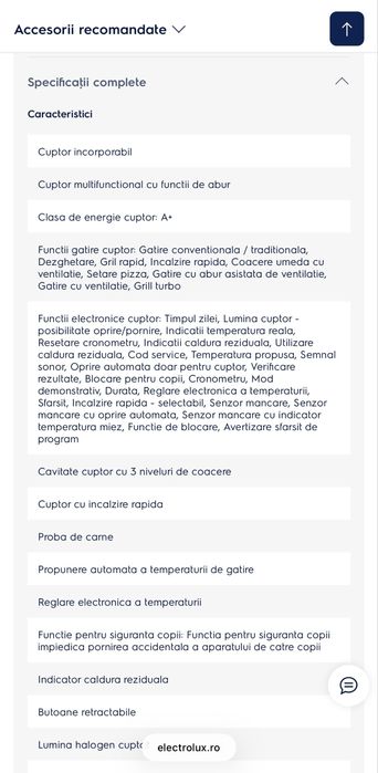 Cuptor electric Electrolux EOC6H71Z