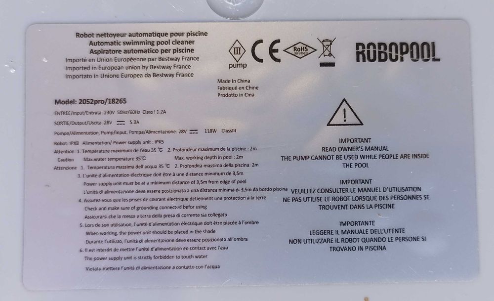 Robot curatare piscina Bestway Clean Pool 2052pro / 18265