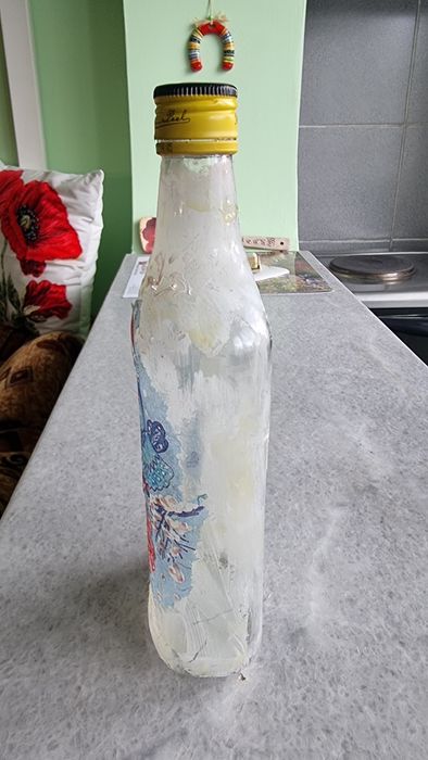 Бутилки с  коледни рисунки-2бр.