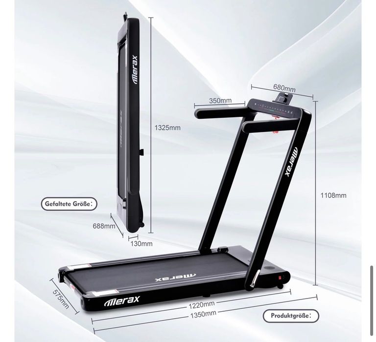 ПЪТЕКА ЗА БЯГАНЕ Merax 2.25 HP Electric Foldable Treadmill 2-in-1 Running Machine With Remote Control