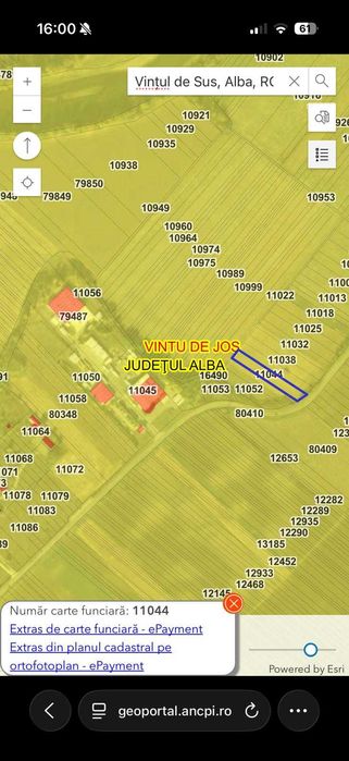 Vand teren, zona Soseaua Alba-Iulia/DJ107C, langa Giro