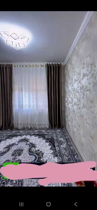 3 хоналик килинган квартира 1 кават 6 микр