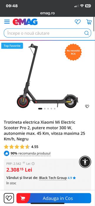 Trotineta electrica xiaomi,NOU NOUȚĂ