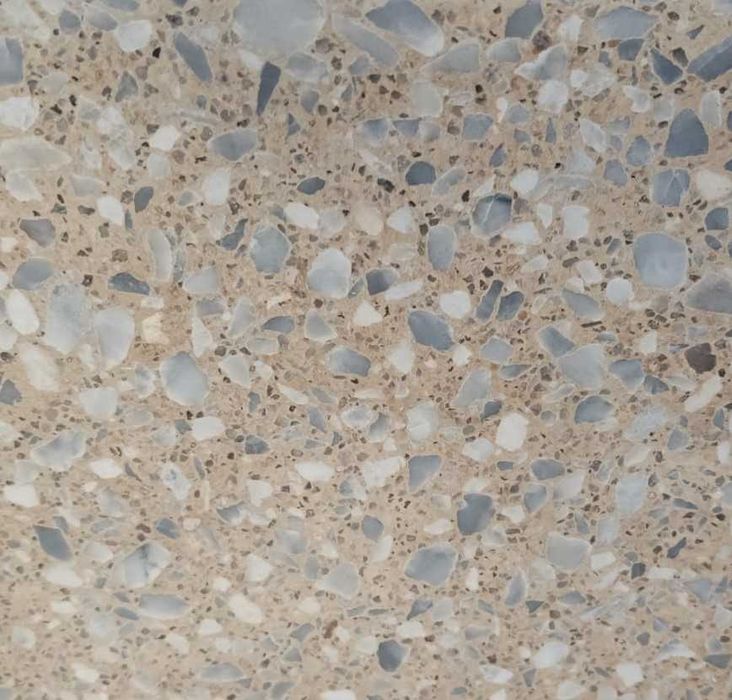 Устройство пола из мраморной крошки