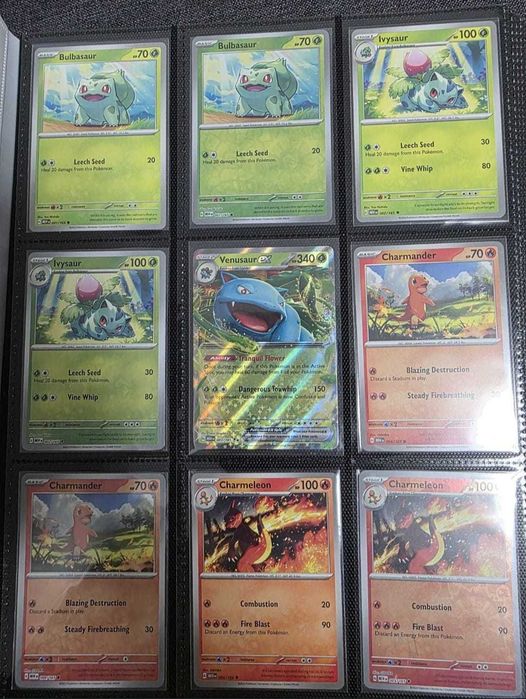 Colectie aproape completa Pokemon 151 - Common + Holo + Holo Reverse + Ex + Album - ORIGINALE - In profil alte anunturi cu carti Pokemon + One Piece