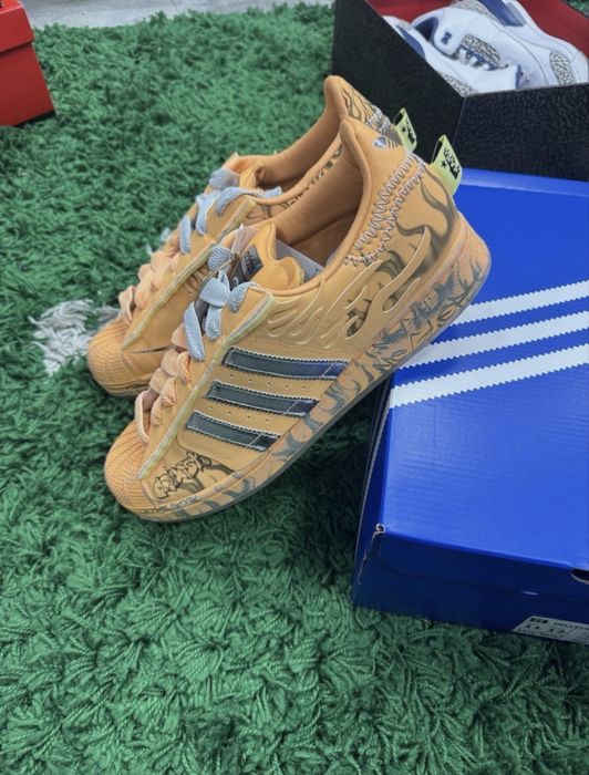 adidas hellstar superstar Hazy Orange