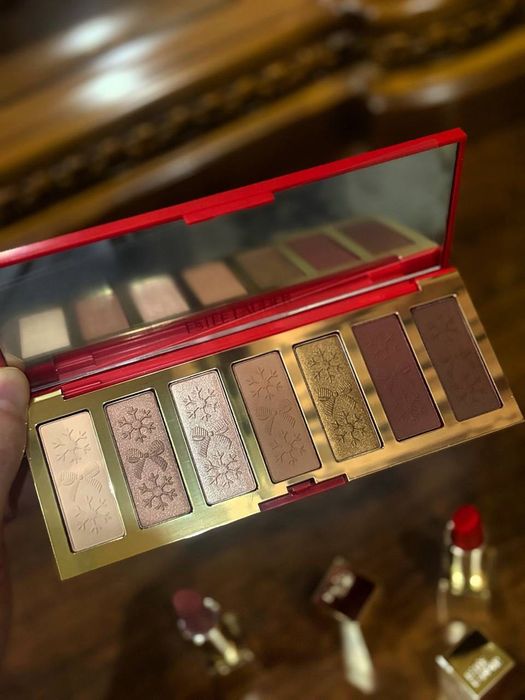 Estée Lauder палетка теней из блокбастера, помада, румяна, тушь, блеск