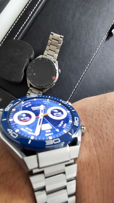 Ceas smart Huawei Watch 3 pro Elite Titanium pachet complet + acte