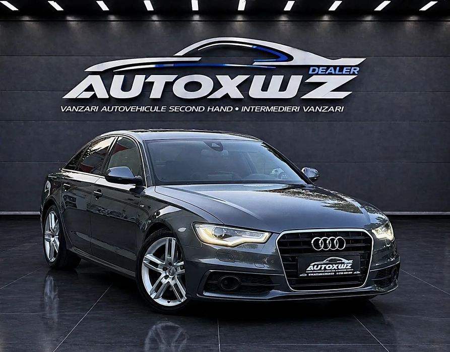 Audi A6 Garantie12Luni/S line/190Cp/Bi.Xenon/Led/Piele/Navi/Jante19/Lane/Side