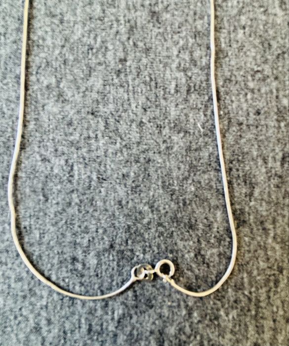 Lant aur alb 18 K/ 750, fara pandantiv