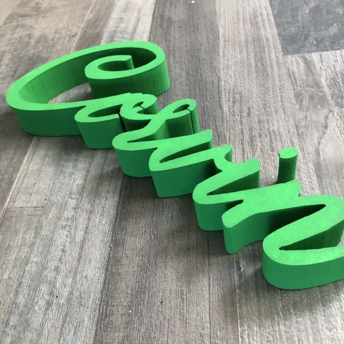 Litere din polistiren logo-uri cifre forme volumetrice reclama