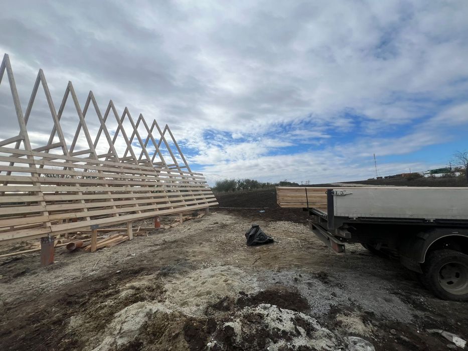 Teren plus structura Cabana A frame Budeni/comana