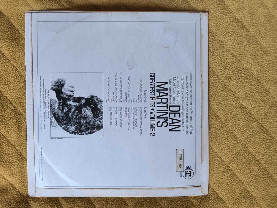 Dean Martin – Dean Martin's Greatest Hits! Volume 2 - vinil