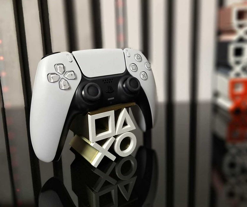 Suport controller PlayStation – stand gaming  (olive gold+white)