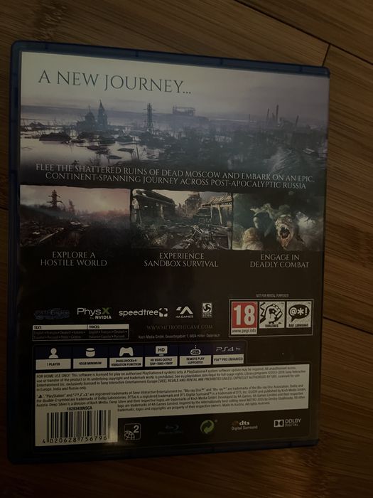 Metro Exodus ps4