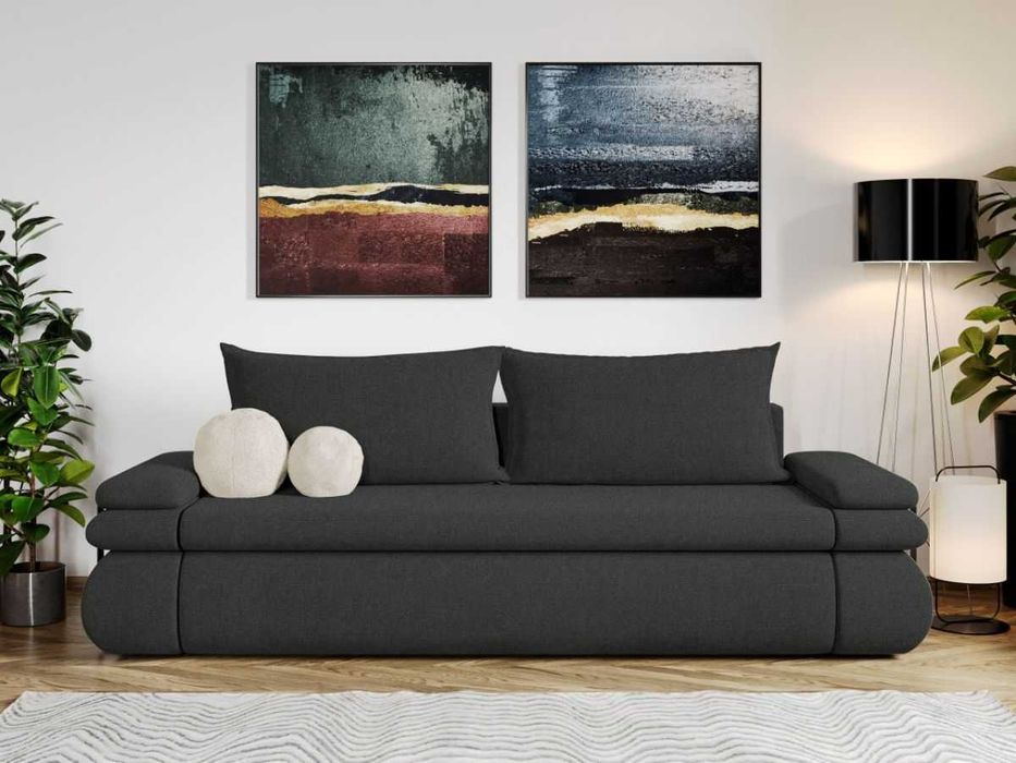 Canapea Extensibila Molly Gri Inchis