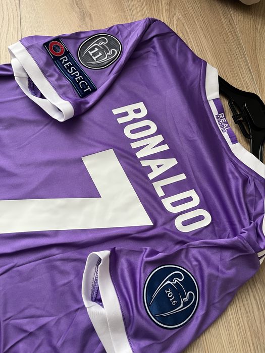 Tricou de fotbal Adidas Real Madrid Mov Ronaldo 7 CR7 marime M