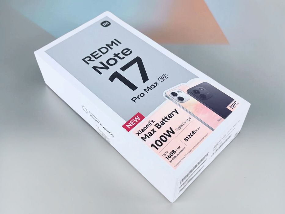 Xiaomi Redmi Note 17 Pro Max 5G 256GB 8RAM Black ЧИСТО НОВ! Неразпечатан! 2г. Гаранция!