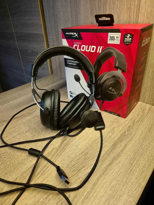 Гейминг слушалки HyperX - Cloud II, черни