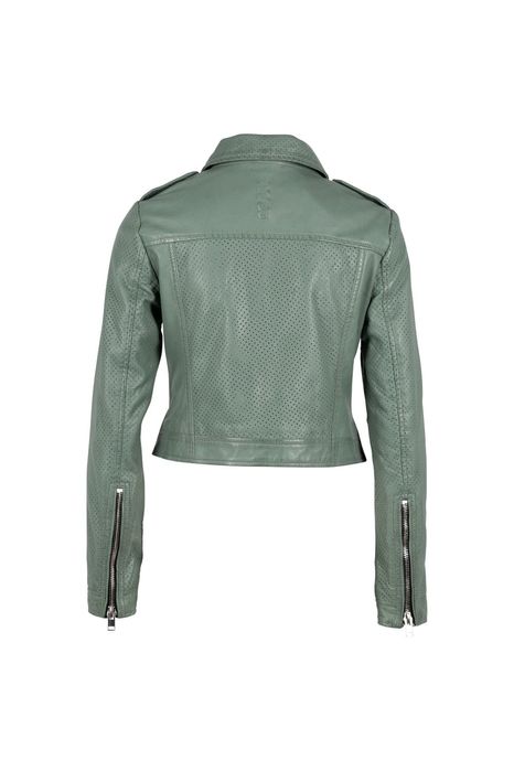 Geaca Scurta de Piele Dama Gipsy Verde Salvie G2WShala