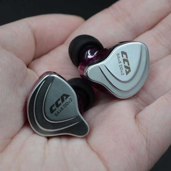 CCA -C10 Casti audio IEM hibride audiofil Hi-Fi bass basi microfon