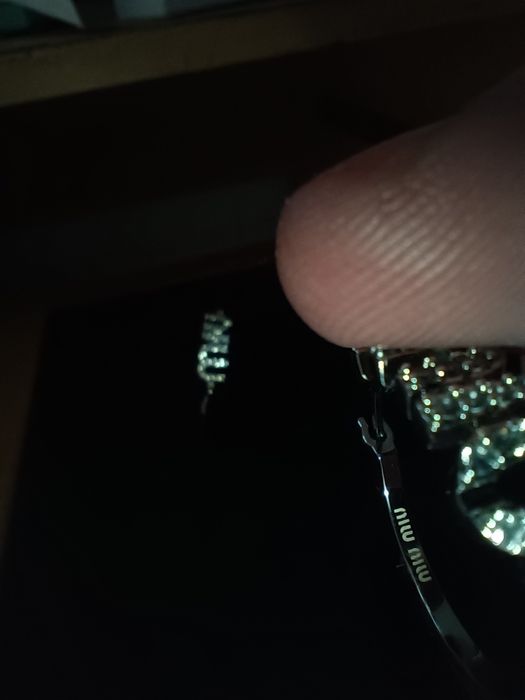 Cercei Miu-miu argint