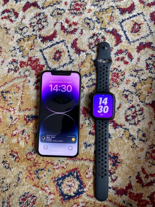 Реебок кроссовка и эплуач часы