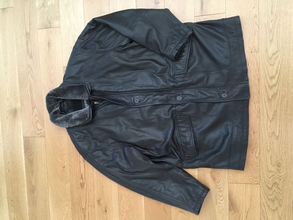 Geaca piele , lunga, Bugatti marime XXL,tip parker