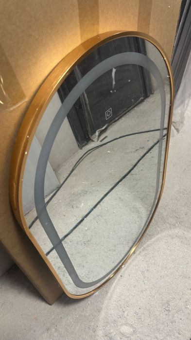 Огледало овално 50х80см, бронз