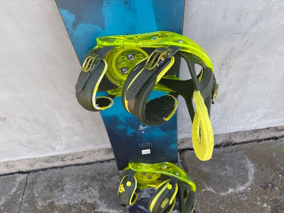 Placa snowboard Burton Process Experience 159cm cu legături Burton Custom